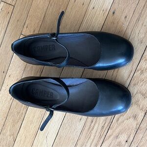 Camper Ballet heels, Mary Jane, black